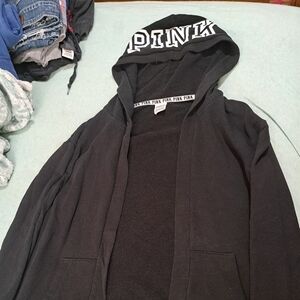 Victoria's Secret Black Hoodie Jacket